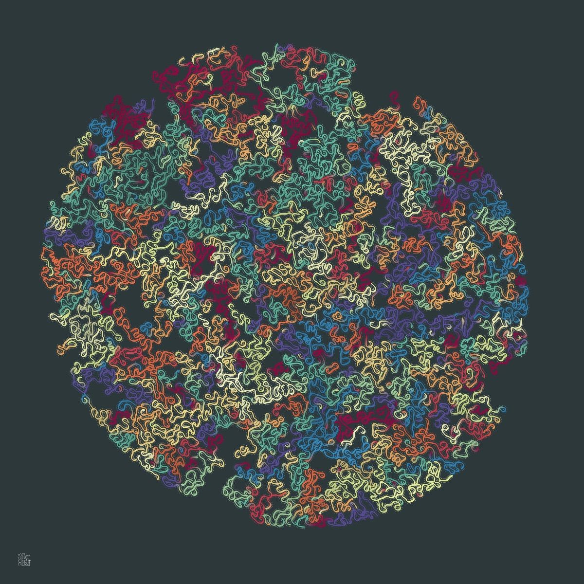 Current Generated image of Disc of Connected Filaments artwork