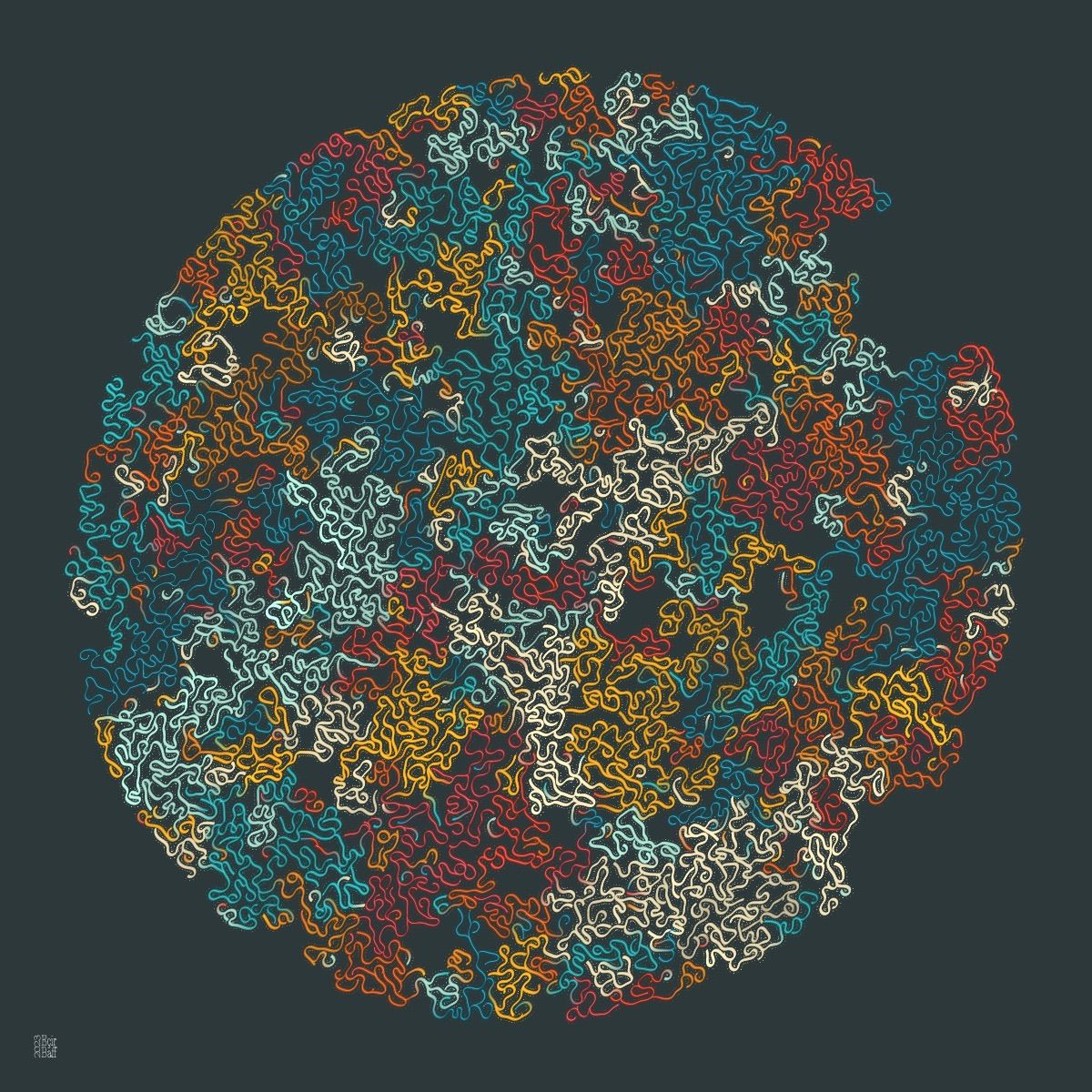 Current Generated image of Disc of Connected Filaments artwork