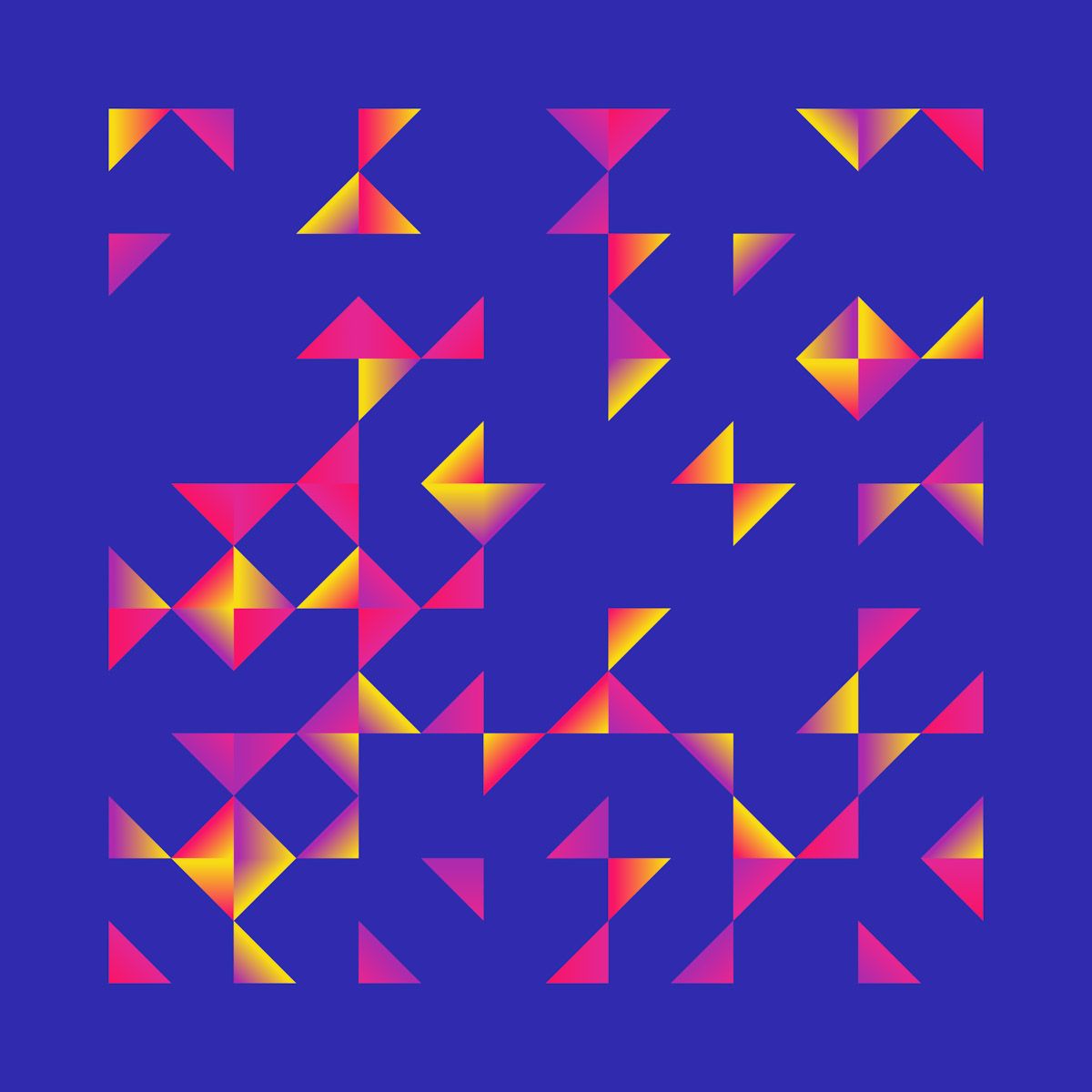 Current Generated image of Shady Triangles artwork