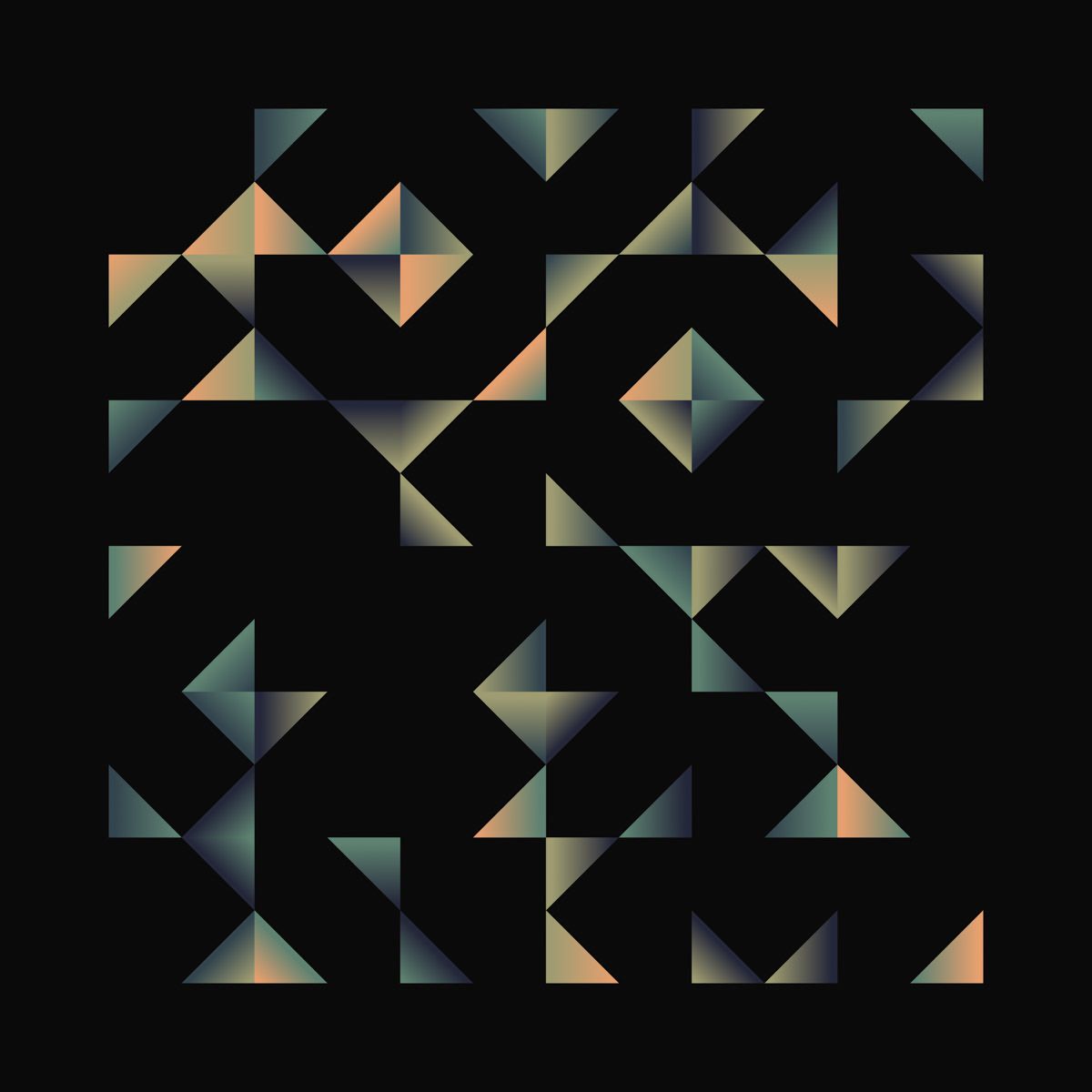 Current Generated image of Shady Triangles artwork